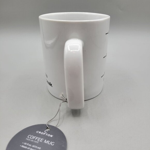 Shhh Almost Now You May Speak Coffee Mug 16 Fl Oz Stoneware Crofton - Picture 2 of 8